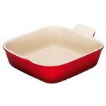 Plat carré Cerise Le Creuset